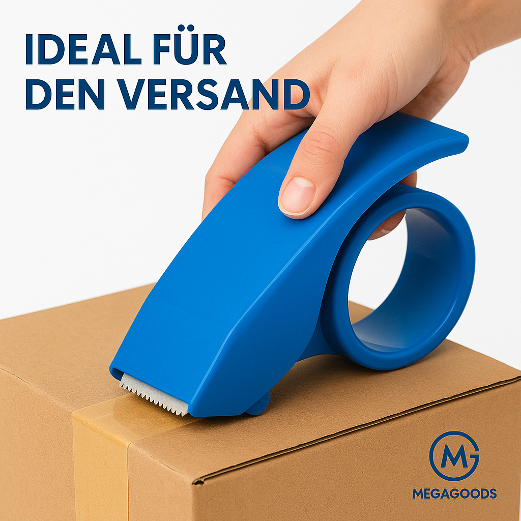 Profi Paketbandabroller robust wiederverwendbar mit 10° Neigung DE.