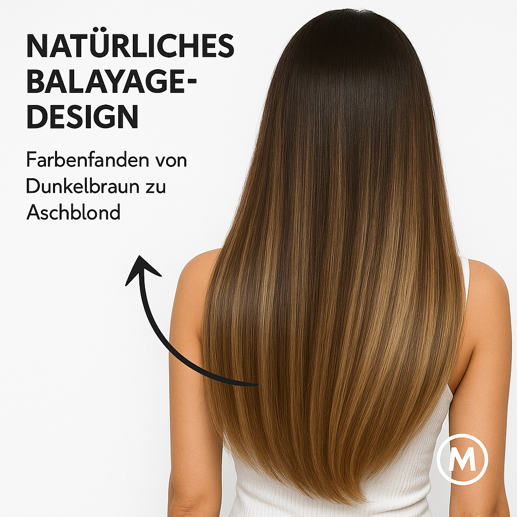 Clip-in Haarverlängerung 60 cm dicht voluminös synthetisch DE.