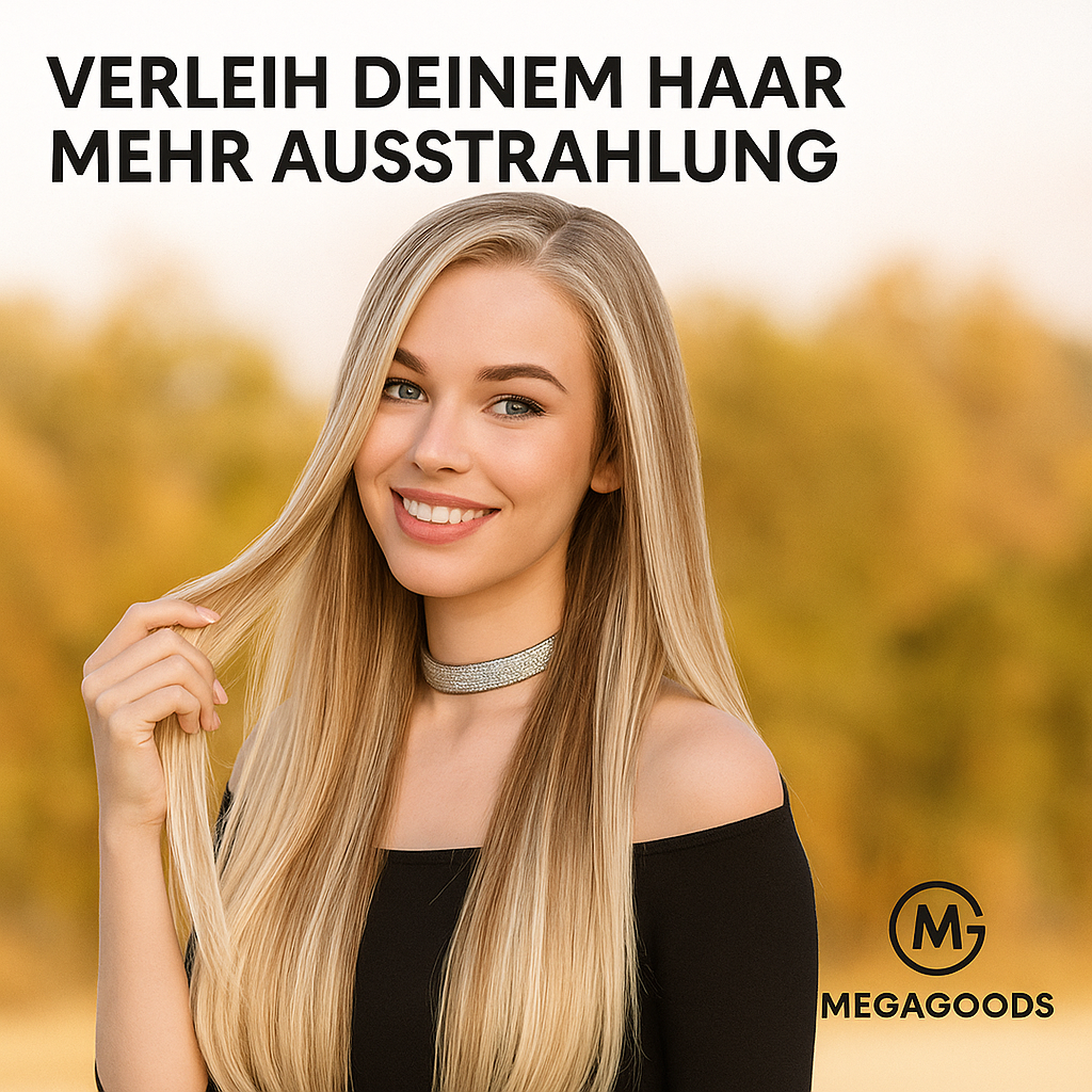 Clip-in Haarverlängerung 60 cm dicht voluminös leicht für Damen DE.