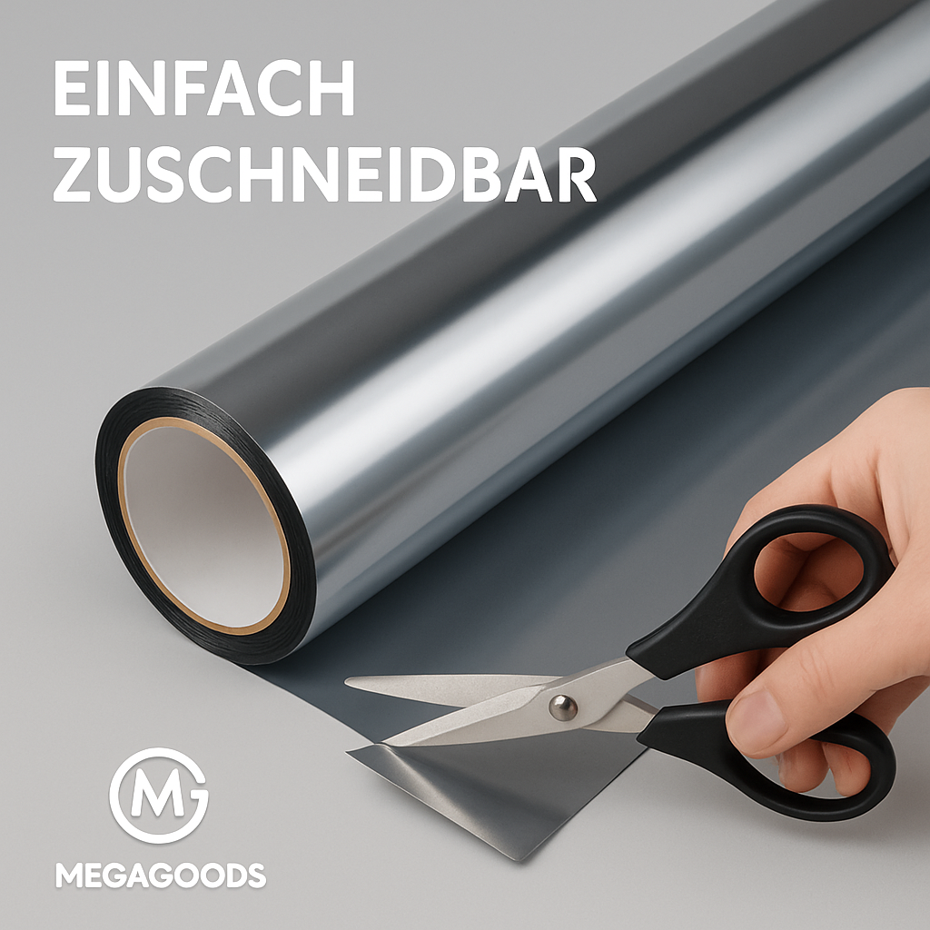 Spiegelfolie Fenster Einweg Sichtschutz Hitzeschutz UV-Schutz DE.