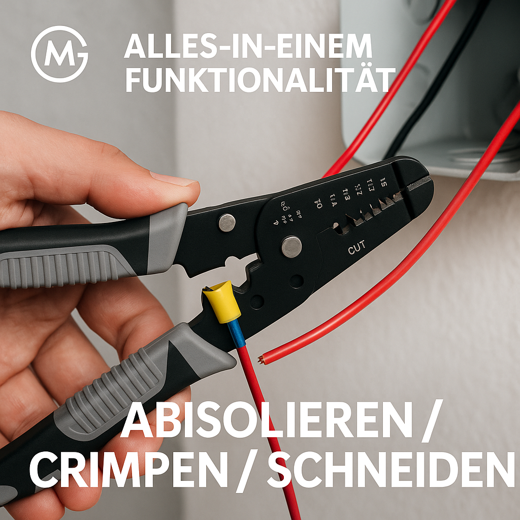 Elektriker Crimpzange Automatisch Kabelabisolierer Schneidezange DE.