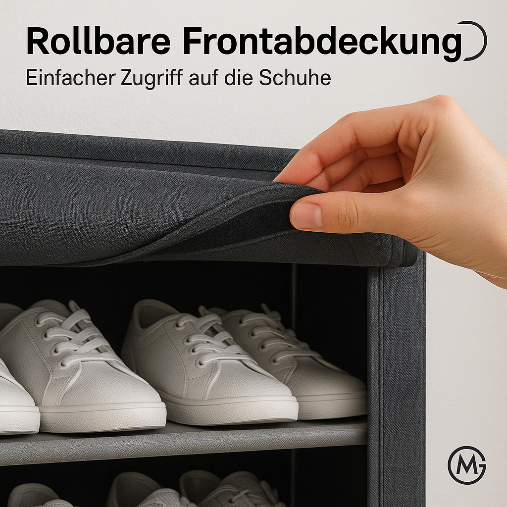 Schuhregal staubdicht mehrlagig Platzsparender Schuhschrank DE.