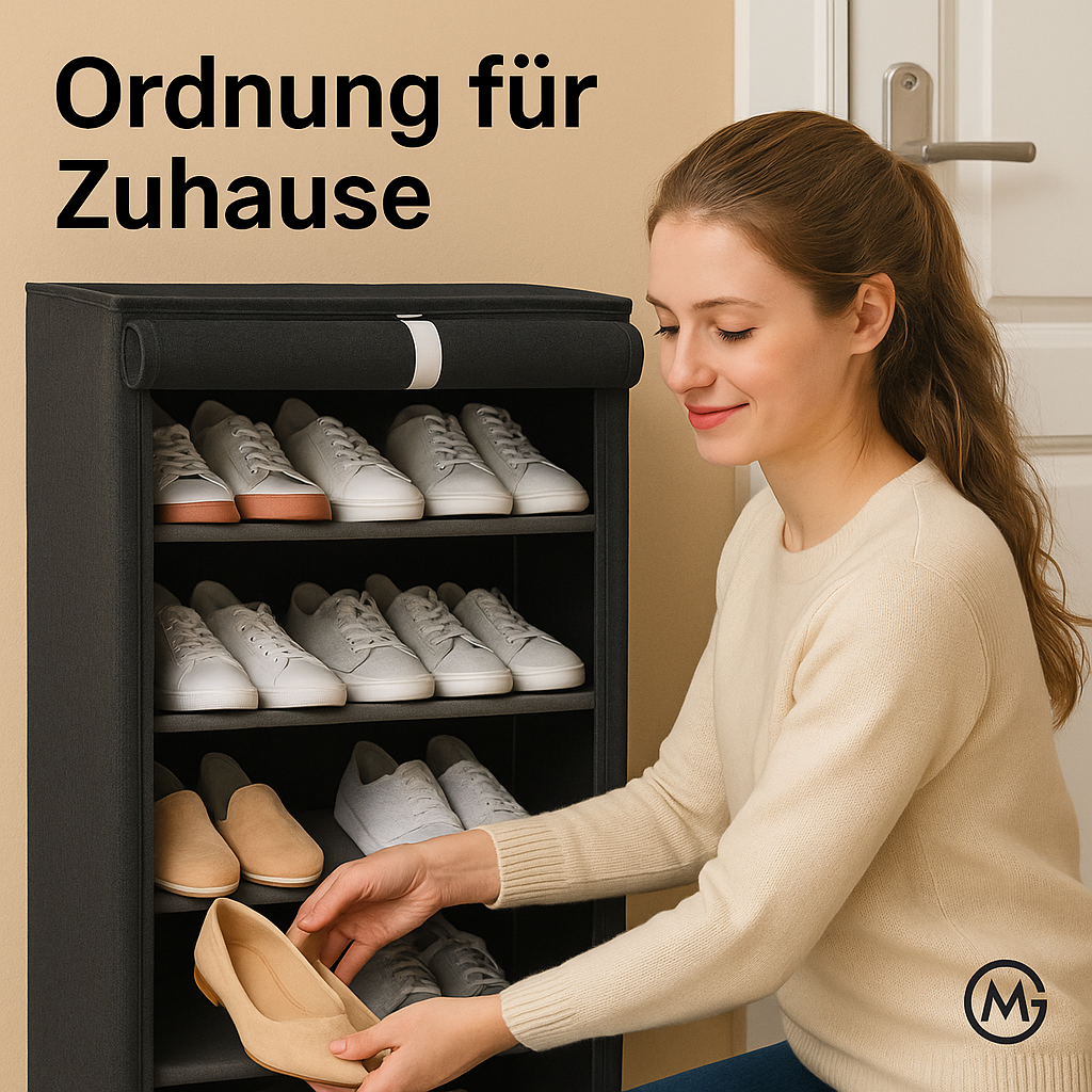 Schuhregal staubdicht mehrlagig Platzsparender Schuhschrank DE.