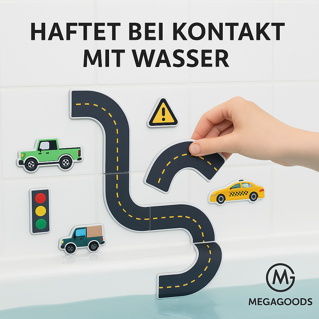 23-tlg. Badespielzeug Set Stadtverkehr Puzzle für Kinder DE.