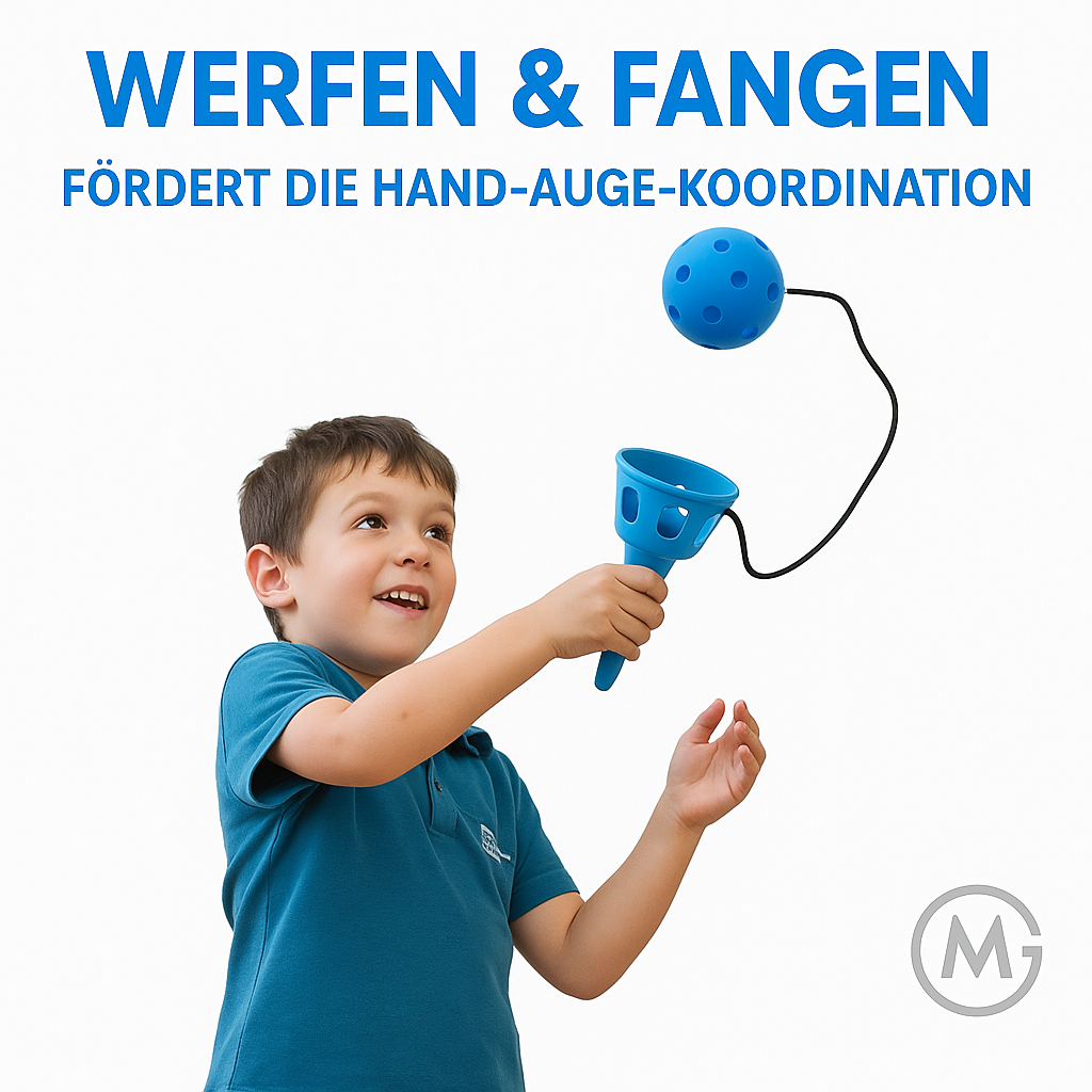 Wurf- und Fangspiel Set für Kinder Hand-Auge-Koordination DE.
