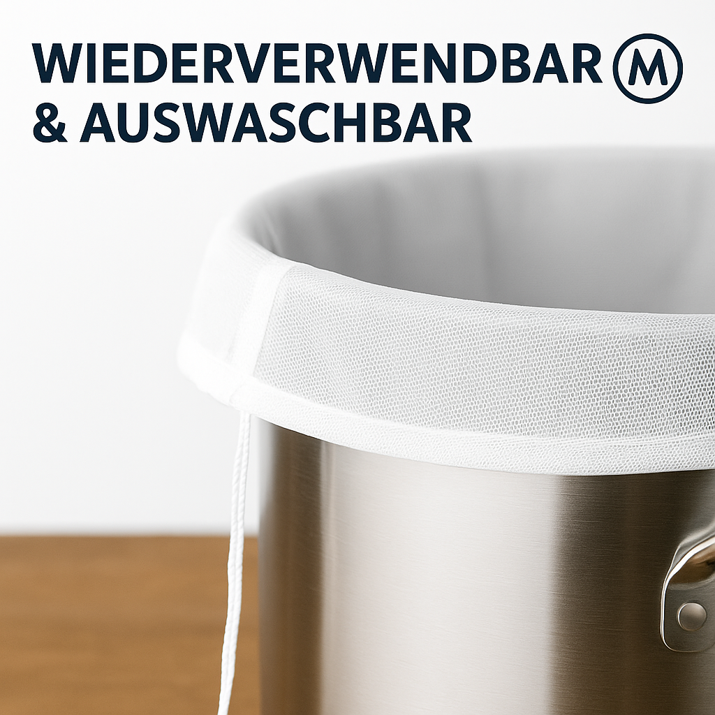 Bierbrauen Filterbeutel Nylon feinmaschig für Malz Maische und Würze DE.