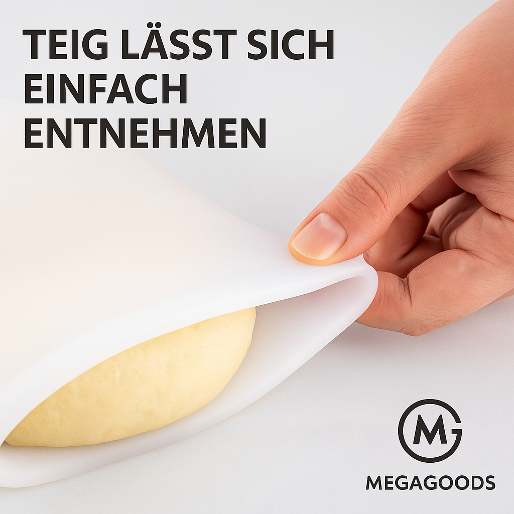 Silikon-Knetbeutel lebensmittelecht für Teig Brot Pizza Gebäck DE.