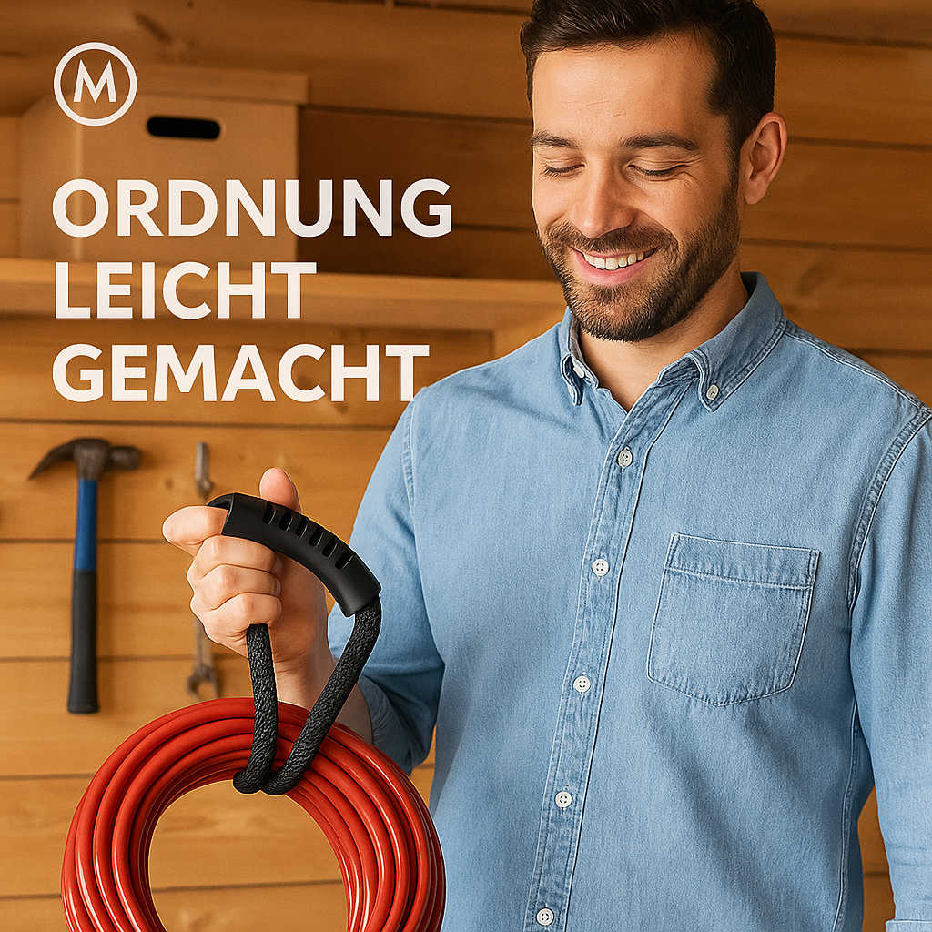 Aufbewahrungsgurt mit Griff ideal für Schläuche Kabel Garage Boot DE.