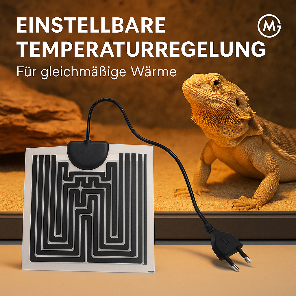 Reptilien Heizmatte 5W mit Temperaturregelung Pflanzenwärmematte DE.
