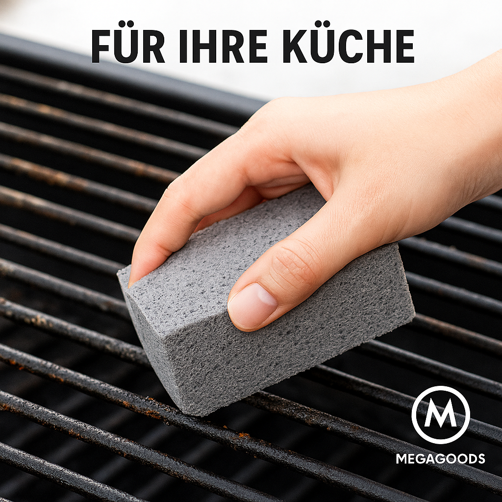 BBQ Grill Reinigungsstein Pumice für Rost & Grill, 1 Stück DE.