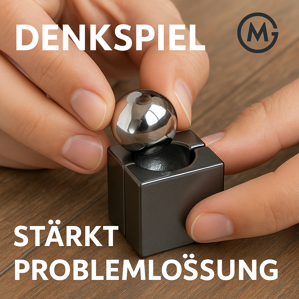 3D Geduldspiel Metall Knobelspiel IQ Test Geschicklichkeitsspiel DE.