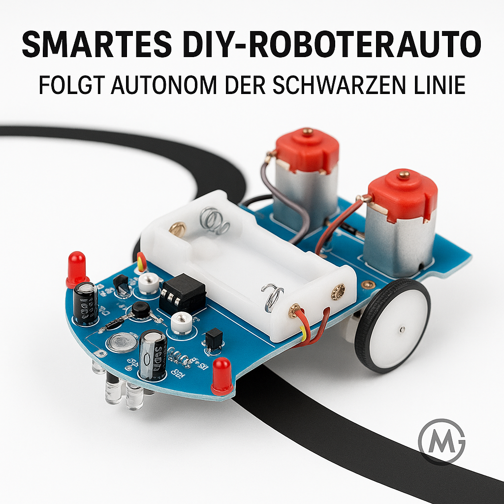 Lötset Elektronik Bausatz Smart Car Linienfolger Roboter DIY DE.