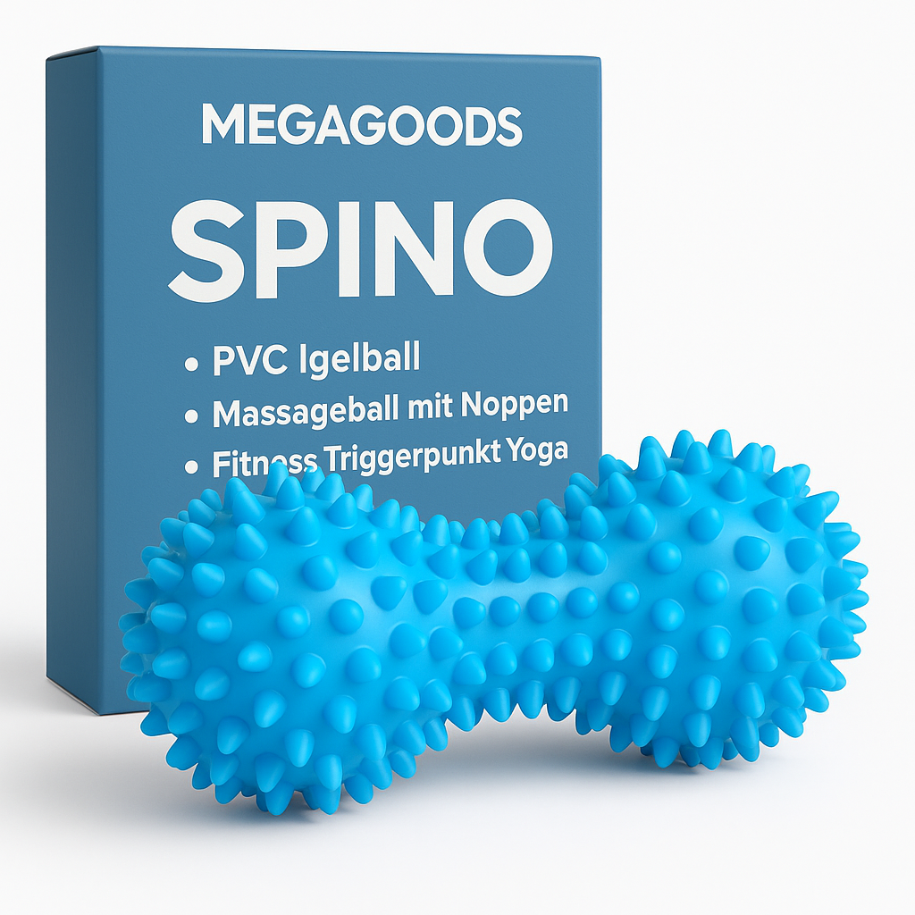 PVC Igelball Massageball mit Noppen Fitness Triggerpunkt Yoga DE.