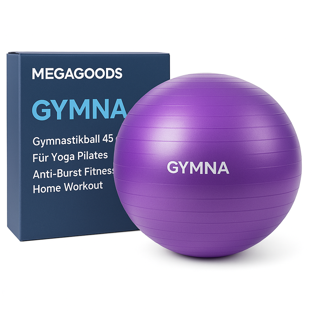 Gymnastikball 45 cm für Yoga Pilates Anti-Burst Fitness Home Workout DE.