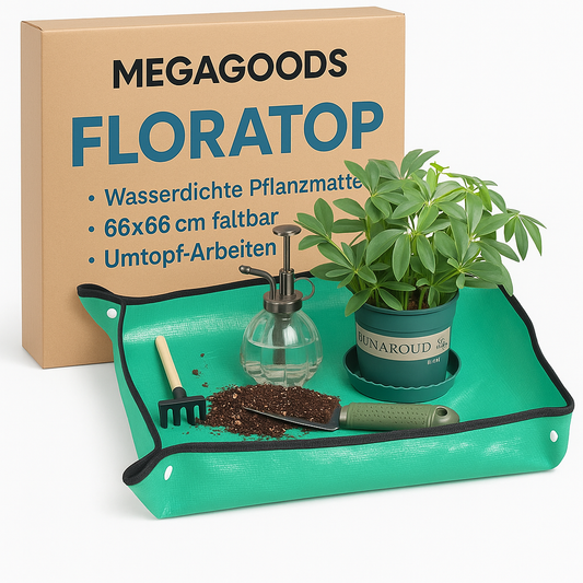 Wasserdichte Pflanzmatte 66x66 cm faltbar Umtopf-Arbeiten Garten DE.