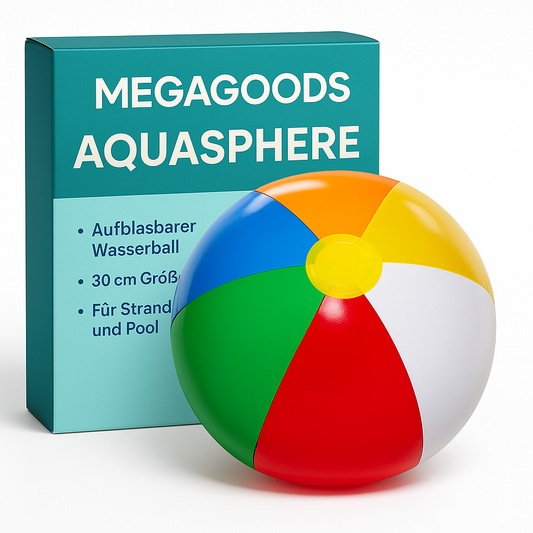 Aufblasbarer Wasserball 30 cm für Strand Pool Spiele Kinder Erwachsene DE.