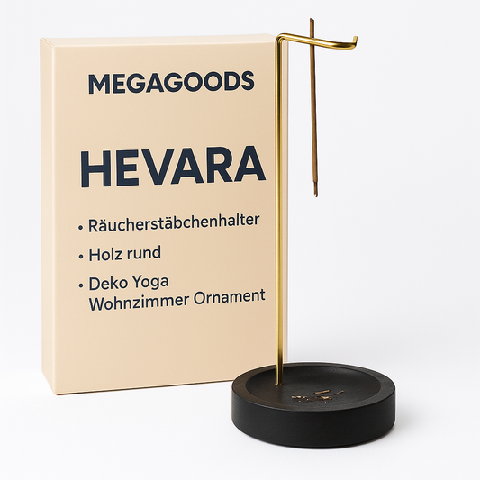 Räucherstäbchenhalter Holz rund Deko Yoga Wohnzimmer Ornament DE.