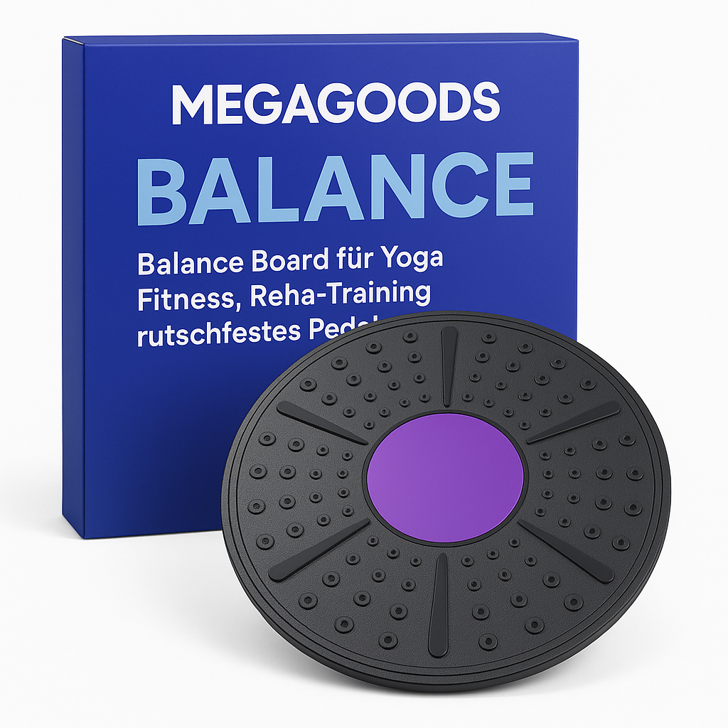 Balance Board für Yoga Fitness Reha Training rutschfestes Pedal DE.