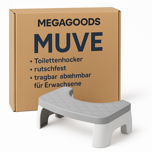 Toilettenhocker rutschfest tragbar abnehmbar für Erwachsene Bad DE.