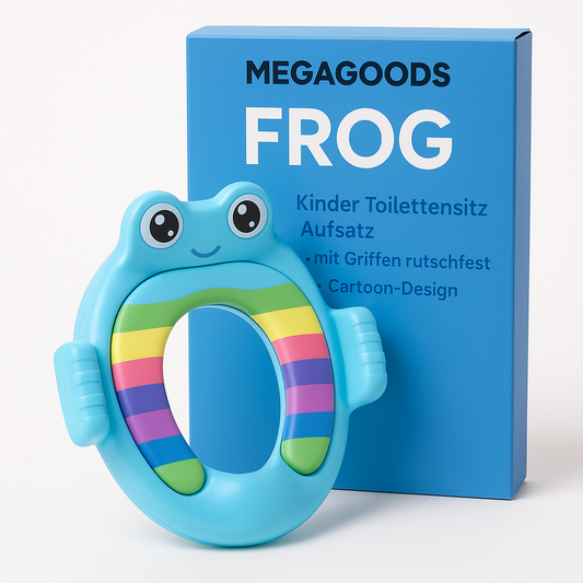 Kinder Toilettensitz Aufsatz mit Griffen rutschfest Cartoon Design DE.