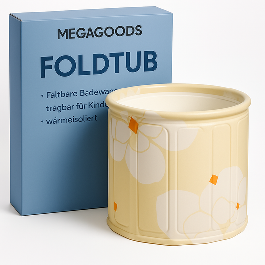 Faltbare Badewanne tragbar für Kinder und Erwachsene wärmeisoliert DE.
