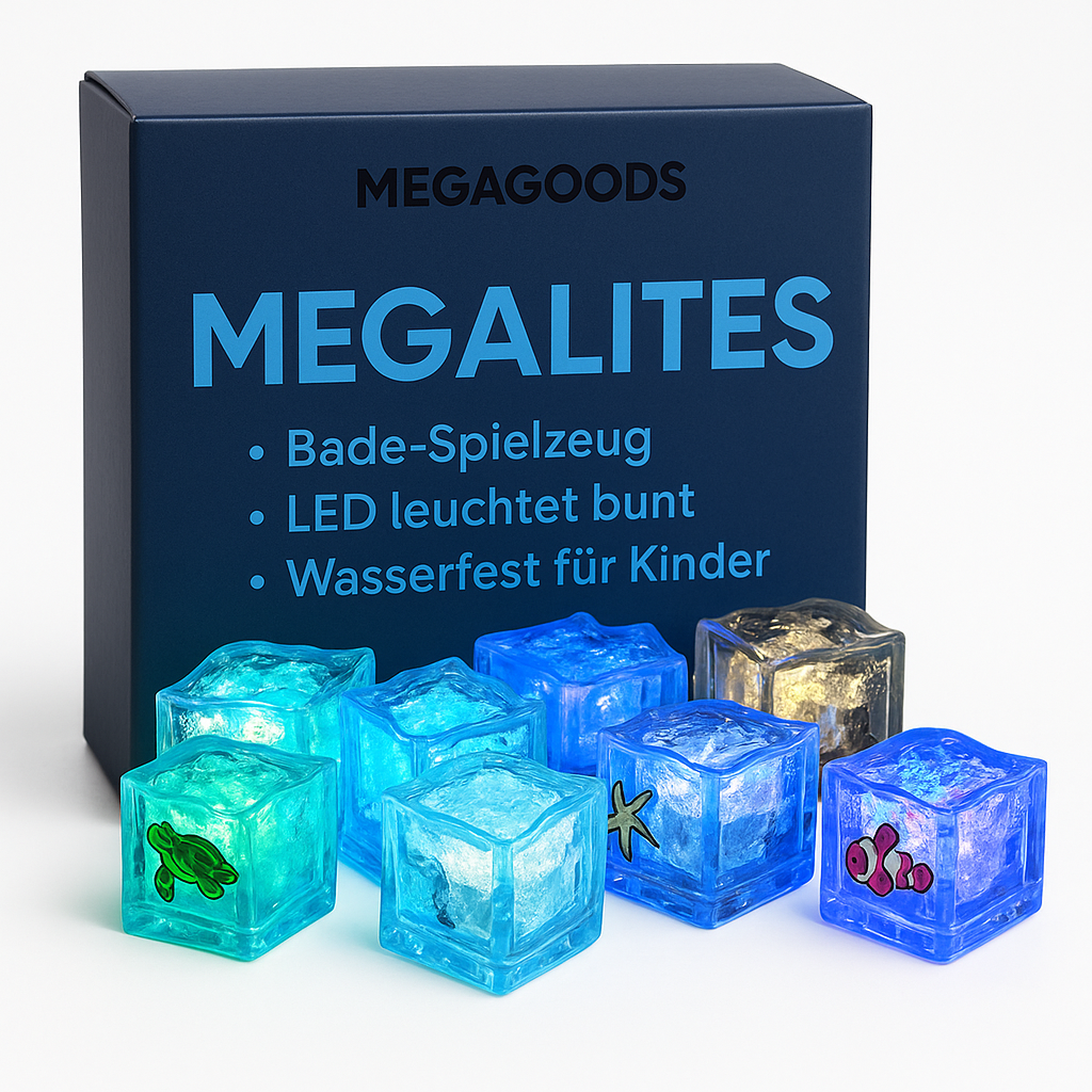 Bade-Spielzeug LED leuchtet bunt wasserfest für Kinder Geschenk DE.