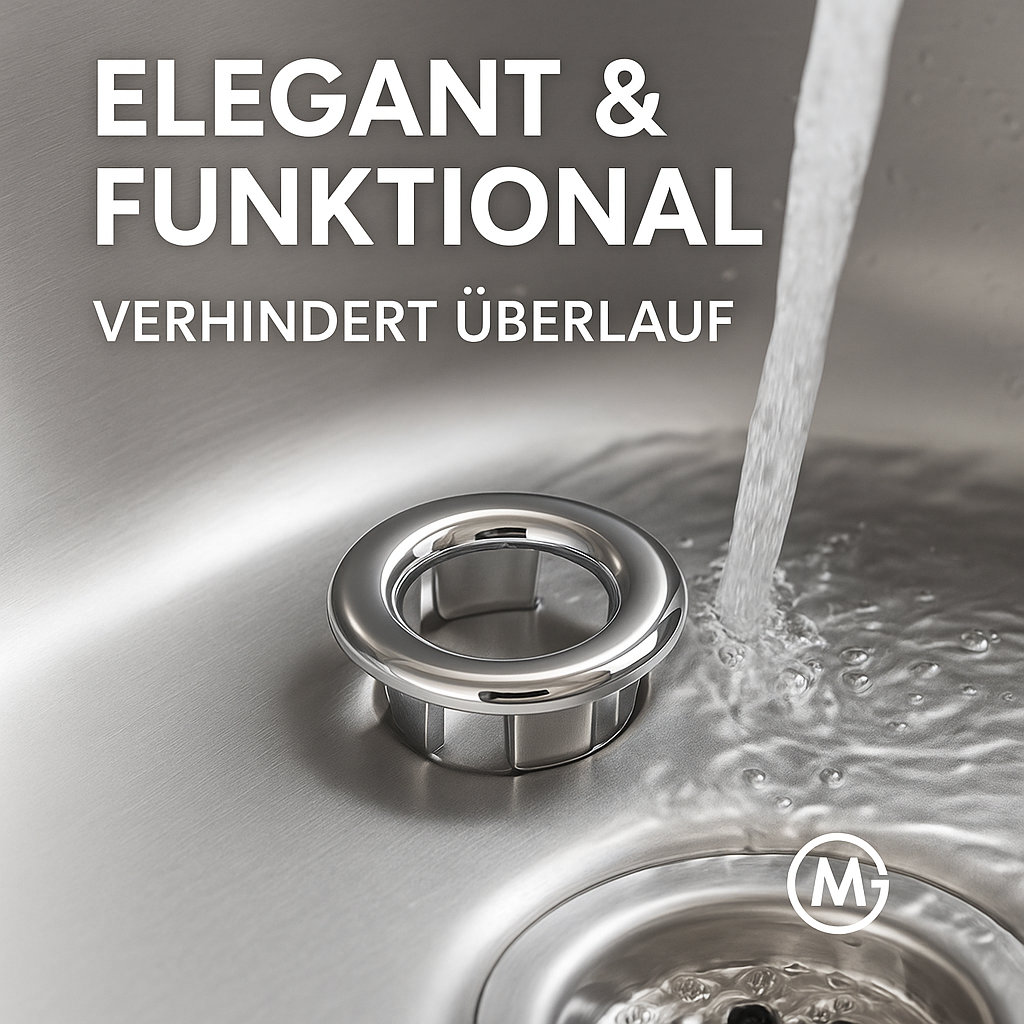 Spülen Überlauf Abdeckung 4/1 Stk Ersatz für Waschbecken DE.