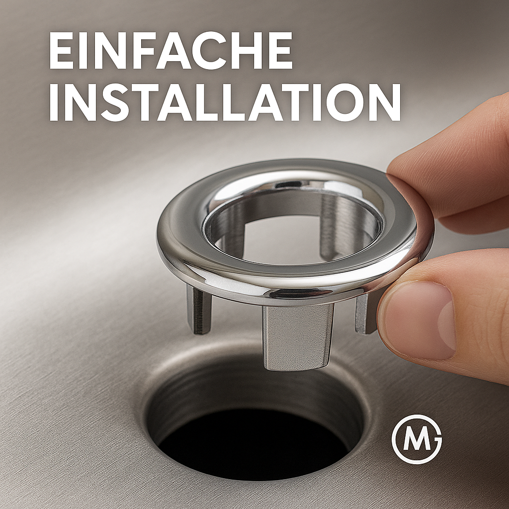Spülen Überlauf Abdeckung 4/1 Stk Ersatz für Waschbecken DE.