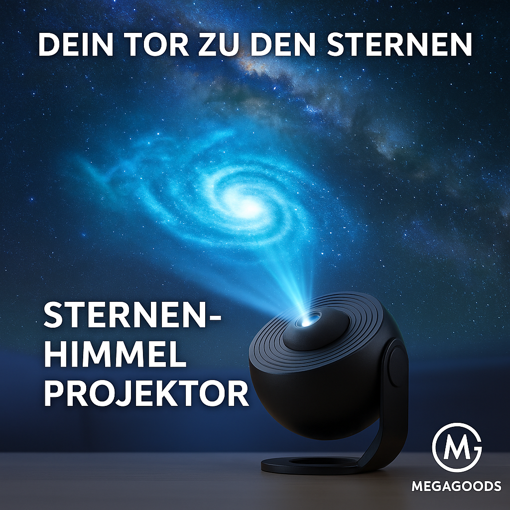 Sternenprojektor 12in1 4K HD Planetarium Lampe 360° drehbar DE.