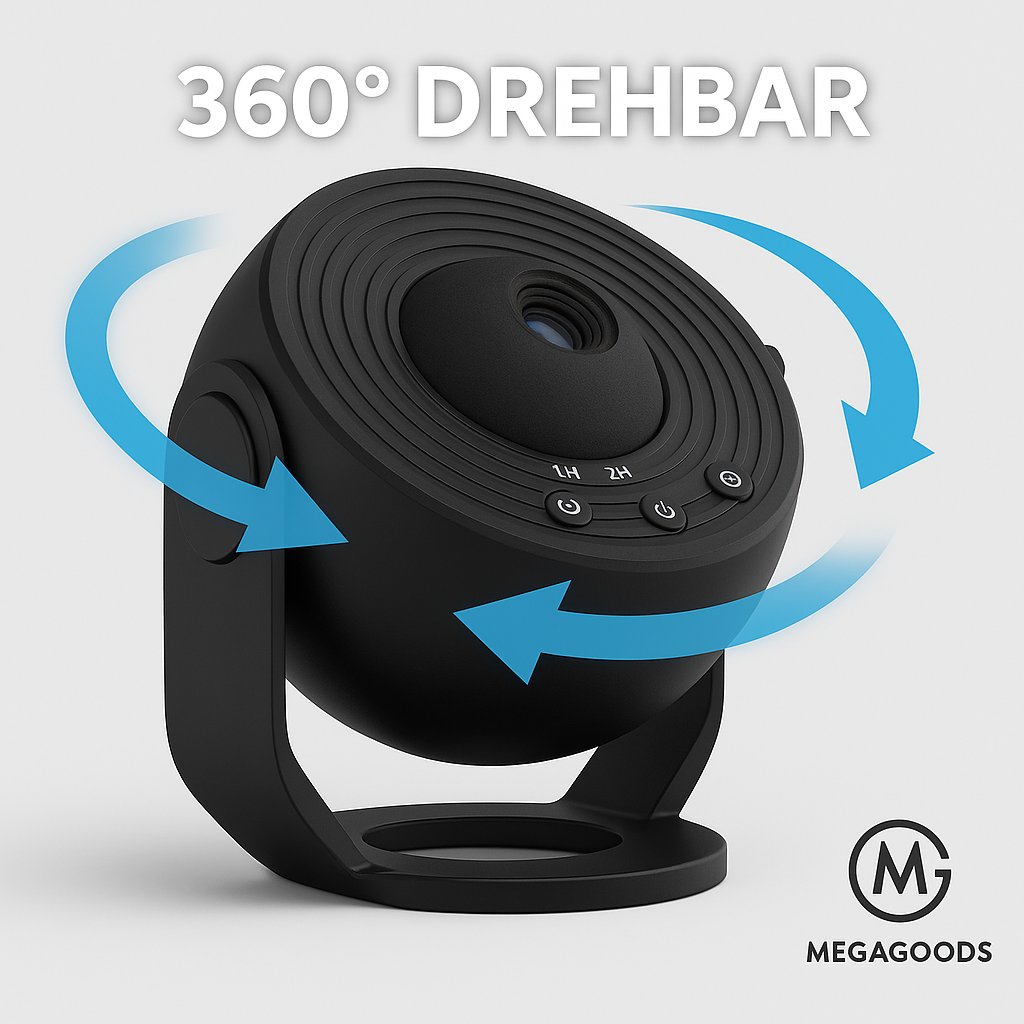 Sternenprojektor 12in1 4K HD Planetarium Lampe 360° drehbar DE.