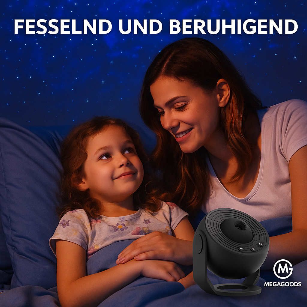 Sternenprojektor 12in1 4K HD Planetarium Lampe 360° drehbar DE.