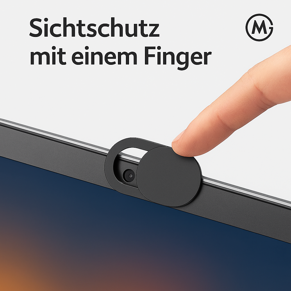 Webcam Abdeckung Schieber magnetisch für Laptop Tablet Handy 10er DE.