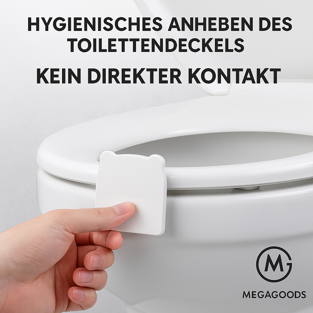 Toilettendeckel Heber hygienisch Griff Helfer für sauberes Anheben DE.