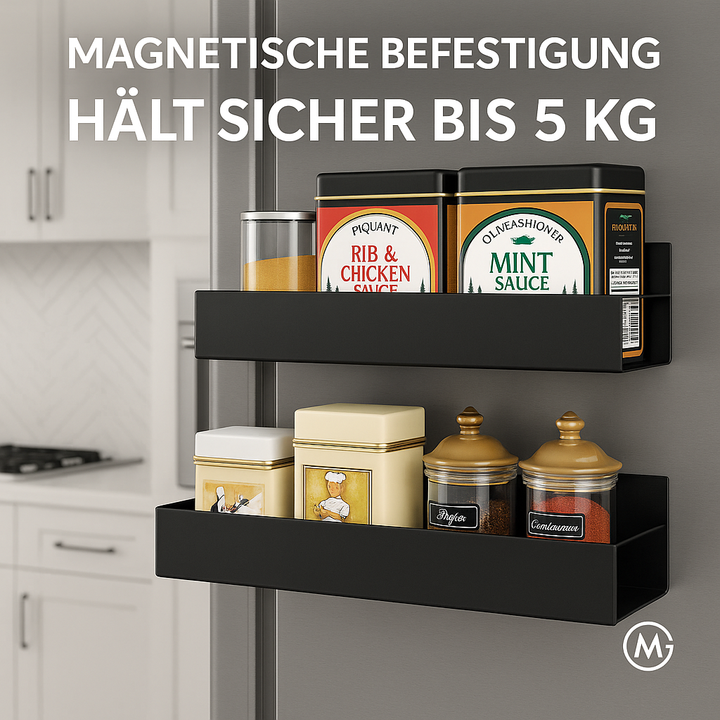 Magnet Regal Küchen Kühlschrank Waschmaschine Aufbewahrung 2er-Set DE.