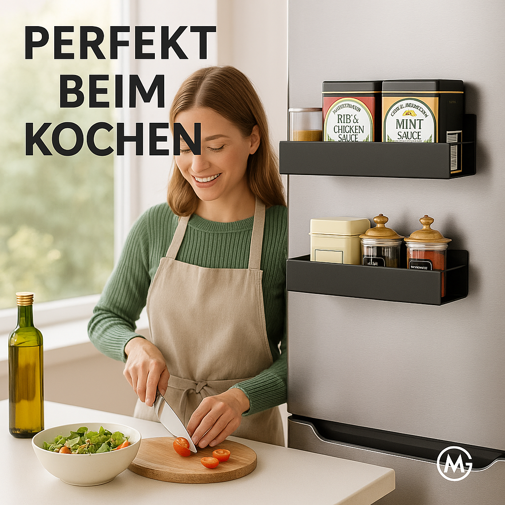 Magnet Regal Küchen Kühlschrank Waschmaschine Aufbewahrung 2er-Set DE.