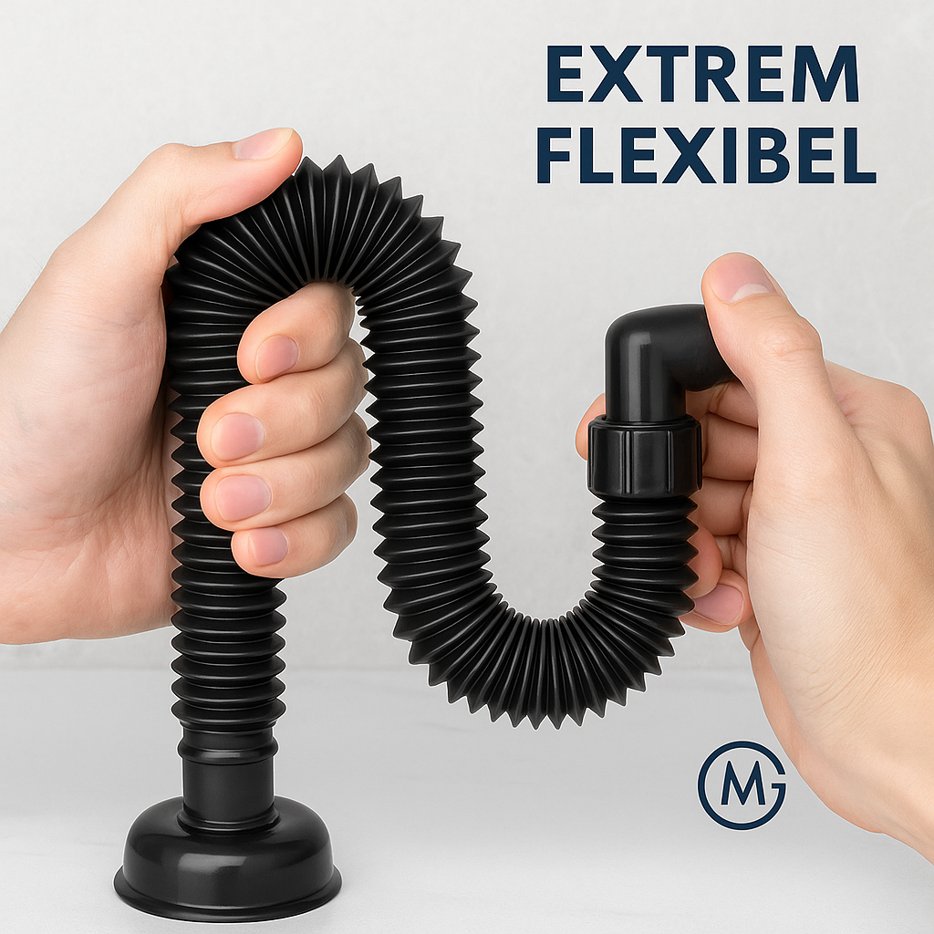 Universal Siphon P-Trap dehnbar wasserdicht für Spüle Küche Bad DE.