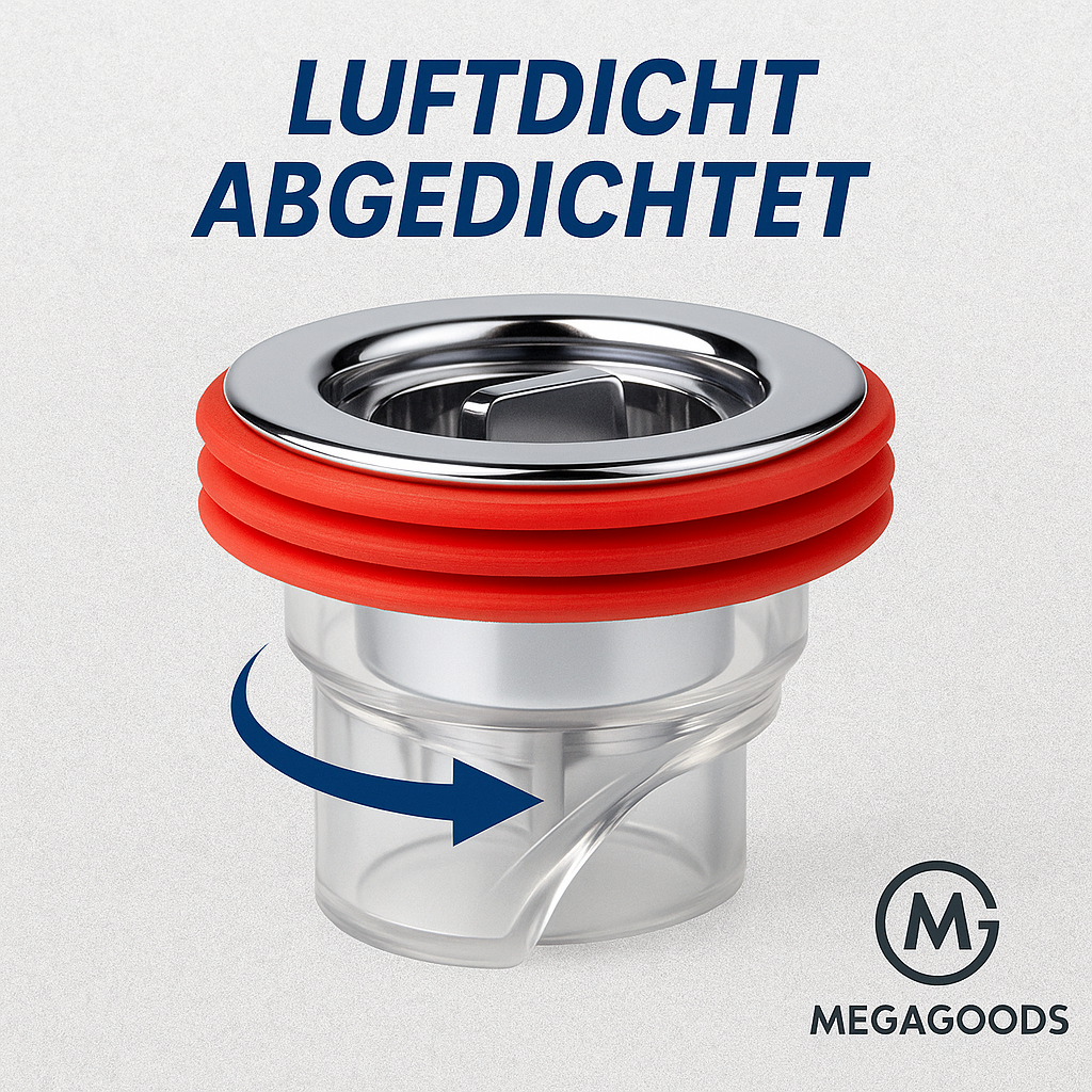 Geruchsstopper Bodenablauf Rückstauventil für Dusche Küche WC DE.