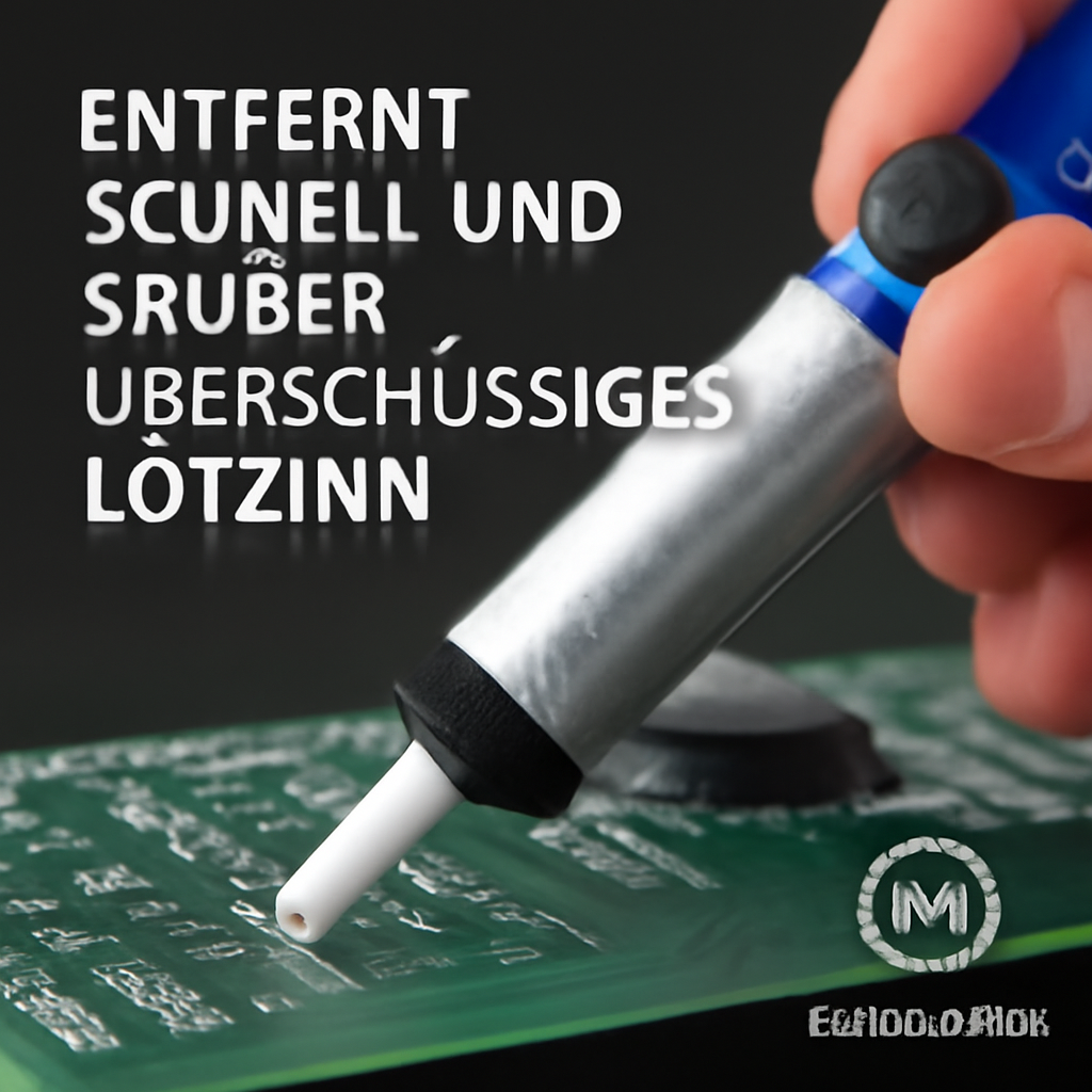 Aluminium Entlötpumpe Vakuum Lötkolben Saugpumpe Lötzinn Entferner DE.