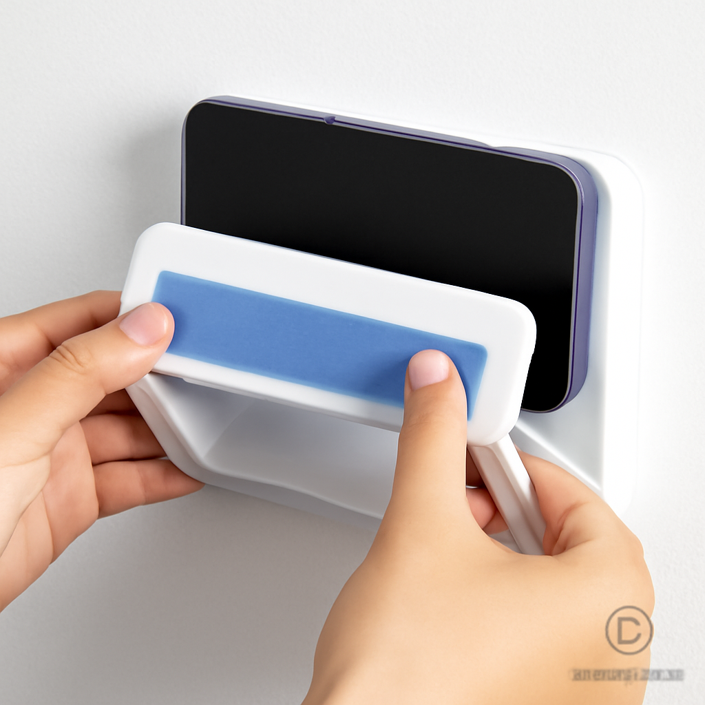 Handyhalterung Wand Touchscreen Duschbox Toilette selbstklebend DE.