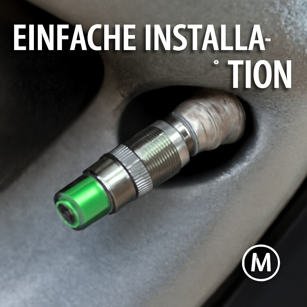 Reifendruckanzeiger Ventilkappen Drucksensor Überwachung 4er-Set DE.