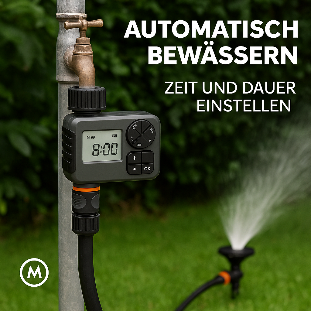 Garten Bewässerungs-Timer automatisch IPX5 LCD Gartensteuerung DE.