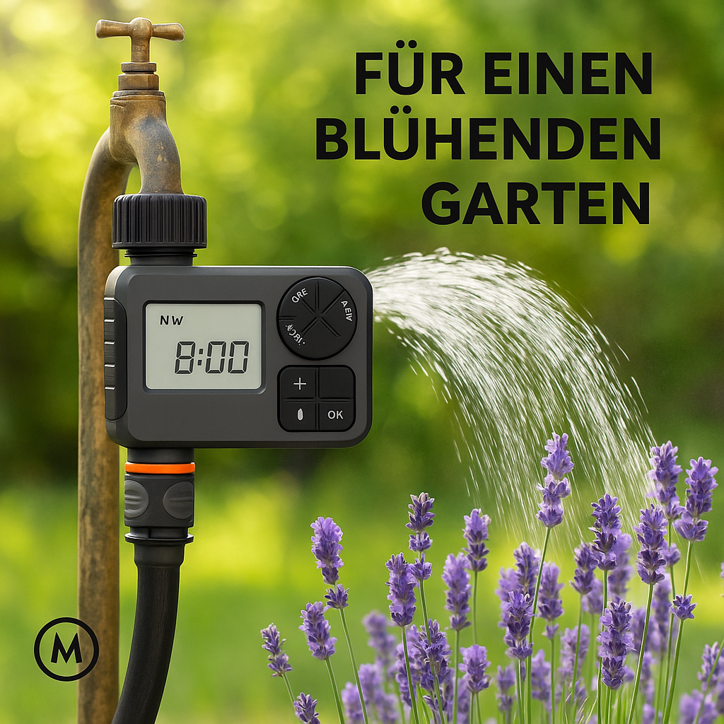 Garten Bewässerungs-Timer automatisch IPX5 LCD Gartensteuerung DE.