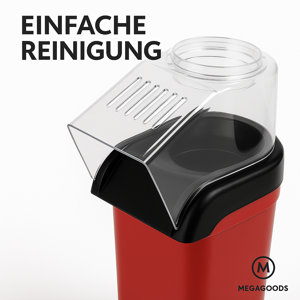 Vollautomatische Popcornmaschine kompakt elektrisch für Zuhause DE.