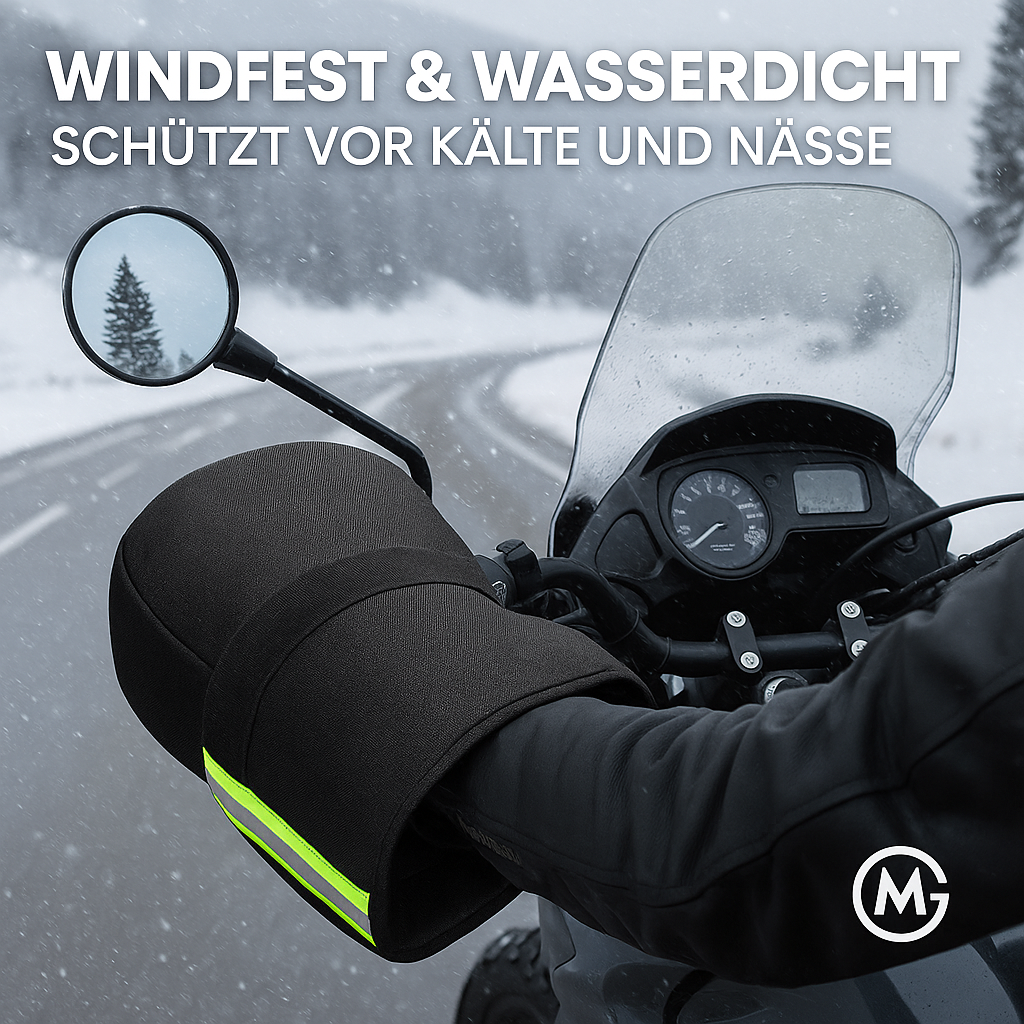 Lenkerhandschuhe Motorrad winddicht wasserdicht Kälteschutz DE.
