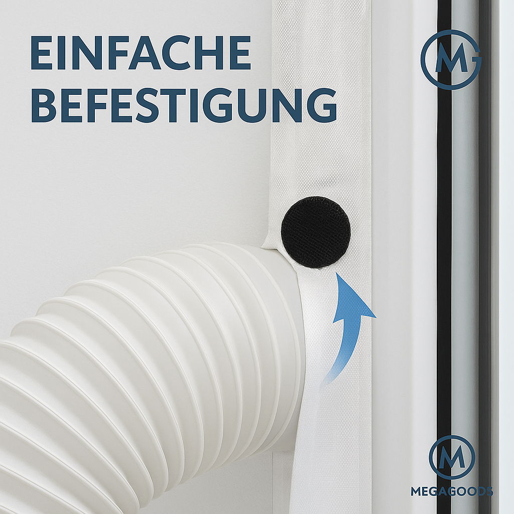 Wasserdichte Fensterabdichtung Klimagerät Neigung Schrägfenster DE.
