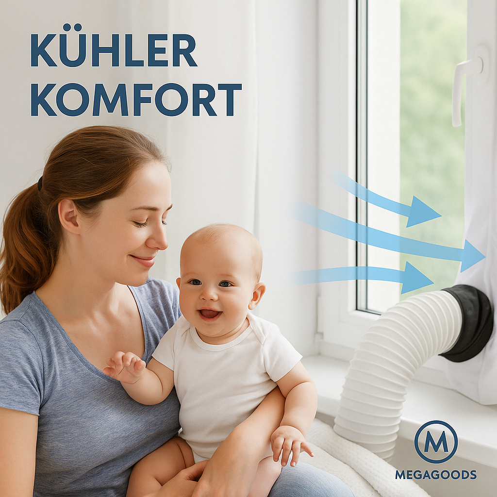 Wasserdichte Fensterabdichtung Klimagerät Neigung Schrägfenster DE.