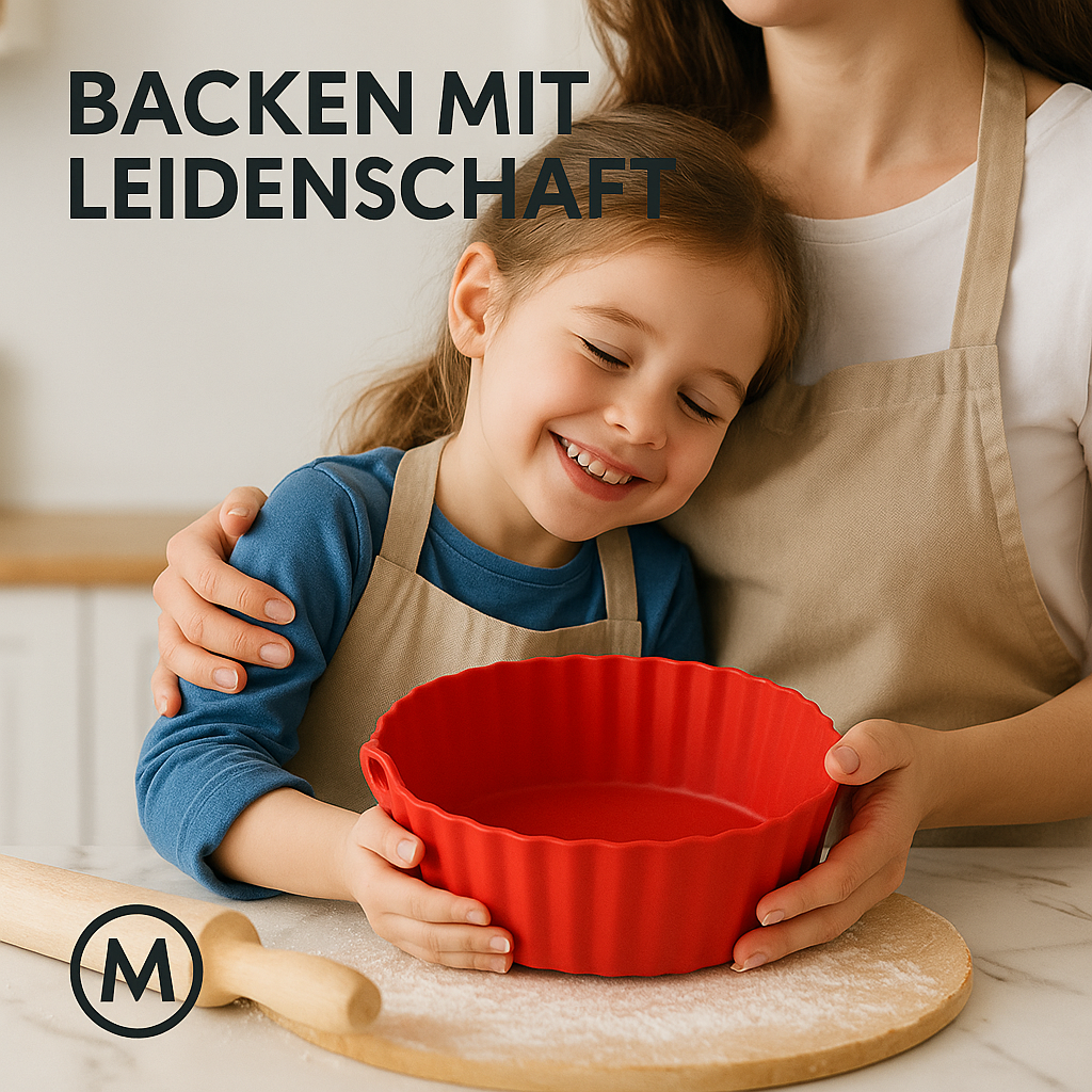 Silikon Airfryer Einsatz antihaft hitzebeständig Backform DE.