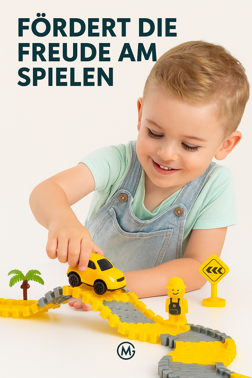 Auto Spielzeug Rennbahn Bauklötze Set 109 Teile Kinder Geschenk DE.