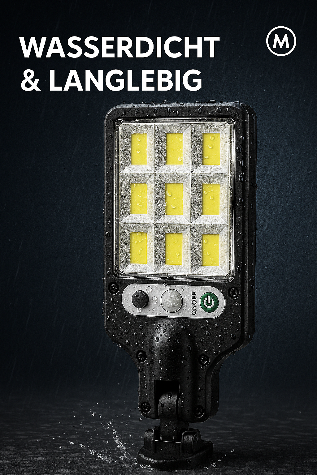 Solar LED Außenleuchte mit Bewegungsmelder IP65 für Garten DE.