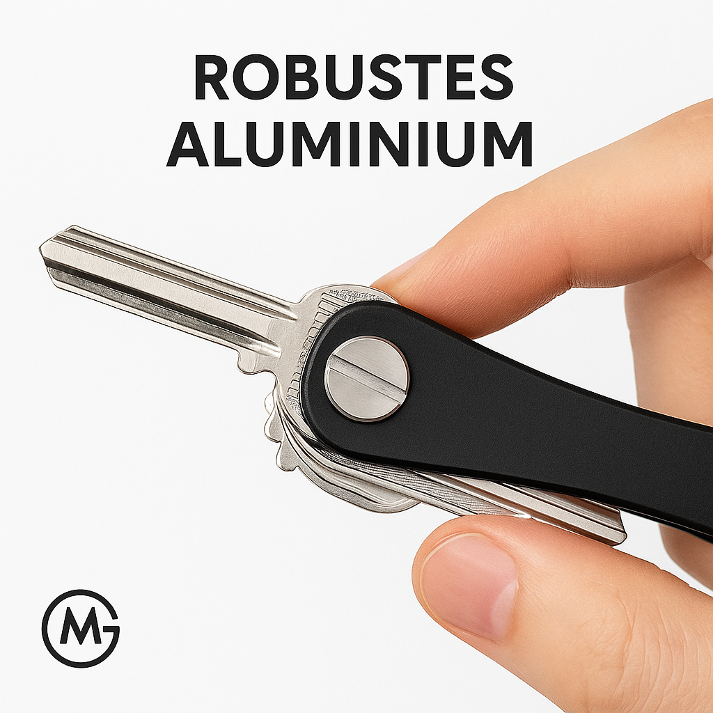 Schlüsselanhänger Aluminium Organizer, kompakt und stilvoll für Zuhause DE.